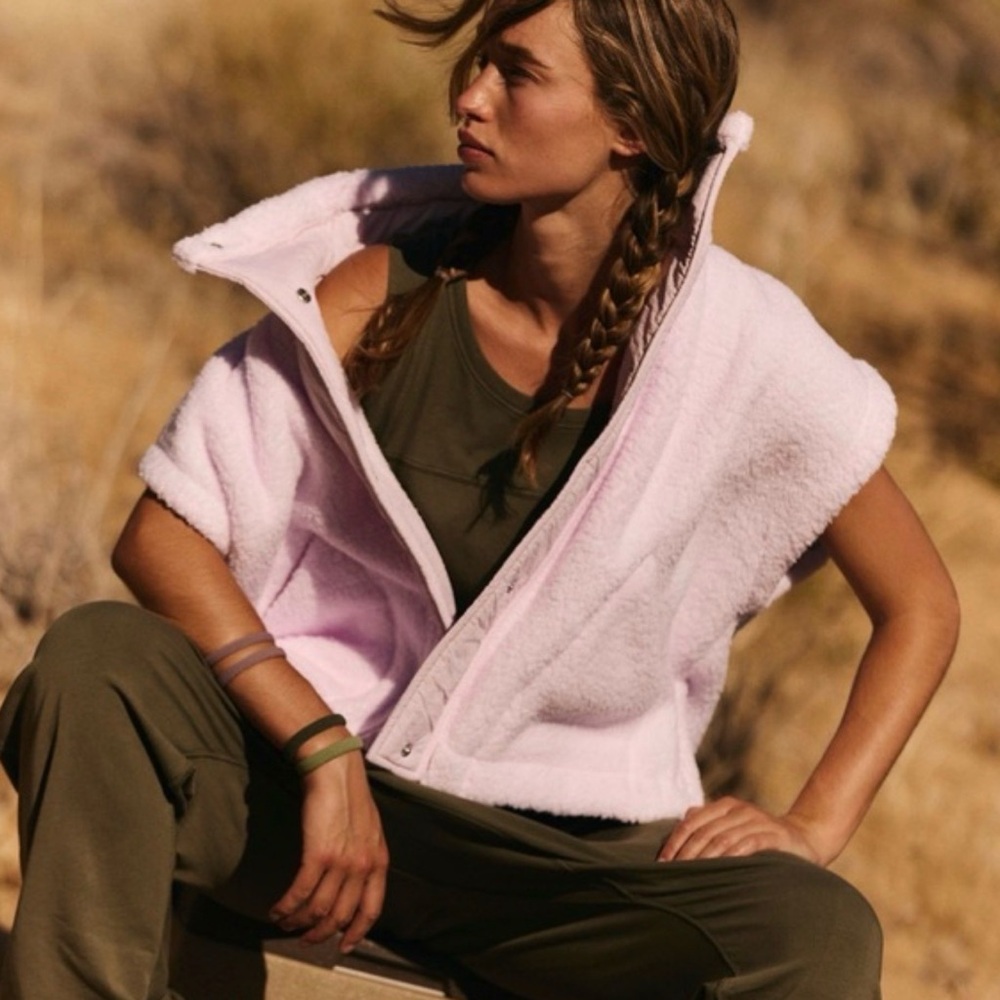 FP Movement by Free People Pink Fleece Vest